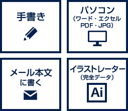 お客様よりご注文・デザイン案入稿