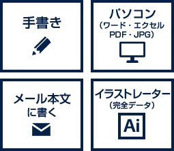 お客様よりご注文・デザイン案入稿